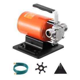 Water Transfer Pump, 12V DC 360 GPH 1/10HP, Portable Electric Utility Pump with 6 ft Suction Hose Kit, Impeller, Suction Strainer, for Garden