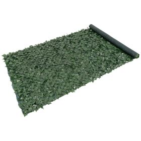 Ivy Privacy Fence, 59 x 158in Artificial Green Wall Screen, Greenery Ivy Fence w/ Mesh Cloth Backing and Strengthened Joint