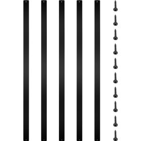 Deck Balusters, 76 Pack Metal Deck Spindles, 29.5"x1"x0.2" Staircase Baluster with Screws, Aluminum Alloy Deck Railing for Wood and Composite Dec
