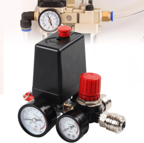 New 1/4" Pressure Regulator with Pressure Switch for Compressor Switch 230V 20A 8bar IP44