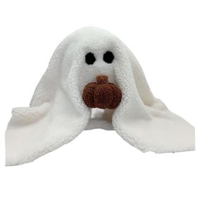 Ghost With Pumpkin Pillow Cute PP Cotton Stuffed Ghost Throw Pillow For Festive Party Haunted House Decor (Option: Default)