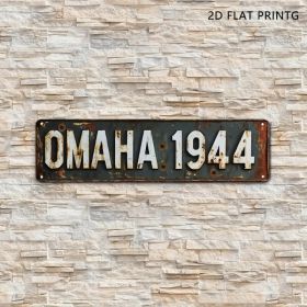 CIFbuy Vintage Military Aluminum Sign Omaha Beach WW2 Landmark Rustic Wall Decor For Garage Bar Man Cave - TikTok, Temu Pick-up Service (Option: Defaulttitle)